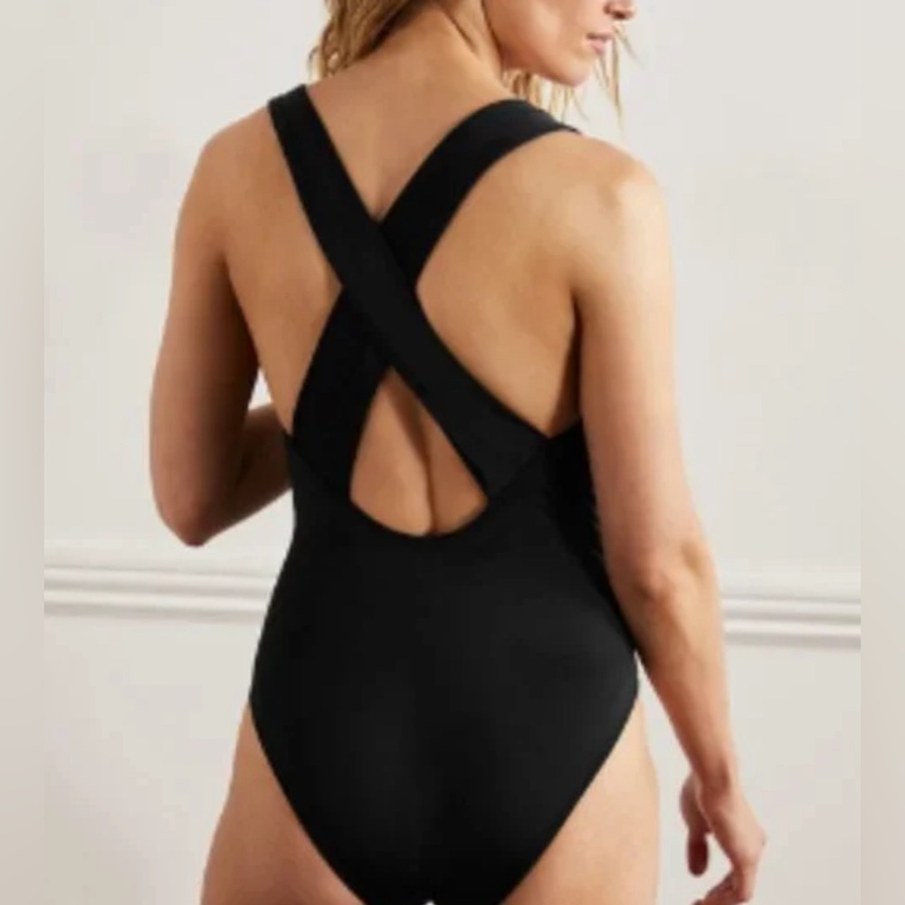 NWT New Boden Cross Strap Black Swimsuit!!! - Picture 5 of 6